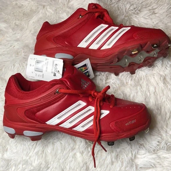 Adidas Diamond King Men\'s Size 10 Baseball Cleats Shoes Sneakers Red& White ig7204.jpg?v=1709853806 main image 4